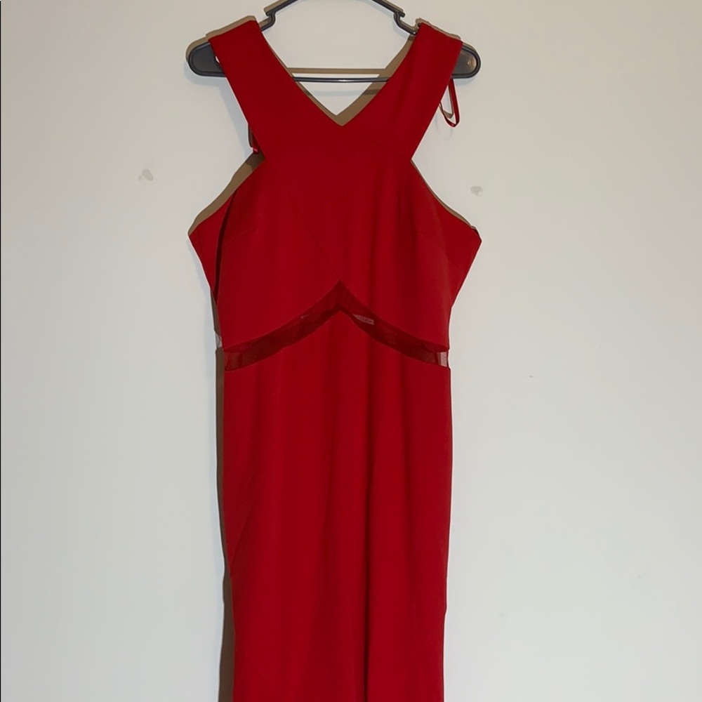 Cachet Red bridesmaid dress